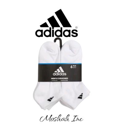 Adidas Other | Adidas Men's Cushioned Athletic 6-Pack Low Cut Socks - | Color: Black/White | Size: Os