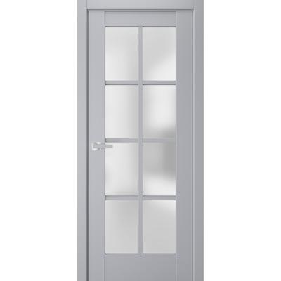 Interior Solid French Pre-Hung Door Frosted Glass