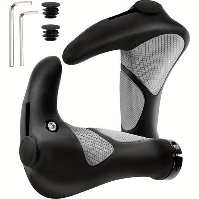 TEMU Fahrradgriffe Ergonomisch, Horn Lenkergriffe Für Mtb, Trekkingrad, E-bike, Cityrad Rennrad Und Faltrad Image