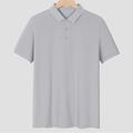 Homme POLO Tee Shirt Golf Extérieur Casual Col polo Col polo côtelé Manche Courte Mode Vêtement de rue Couleur unie Plein Bouton devant Eté Printemps Standard Noir Blanche Jaune Bleu Poudré Marron