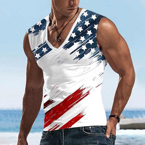 T-shirts patriotiques pour hommes T-shirt drôle T-shirt à manches courtes T-shirt impression 3D T-shirt col rond mode drôle T-shirt politique décontracté quotidien noir bleu vert été printemps