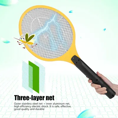 Cordless Rechargeable Electric Fly Mosquito Swatter Bug Zapper Racket Insects Killer Electric Fly Swatter Electric Bug Swatter