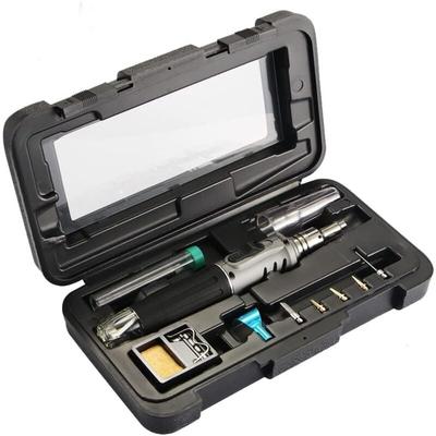 Butan-Lötkolben – 10-in-1-Gas-Lötkolben-Set, selbstzündend, professionell, vielseitig einsetzbar, Image