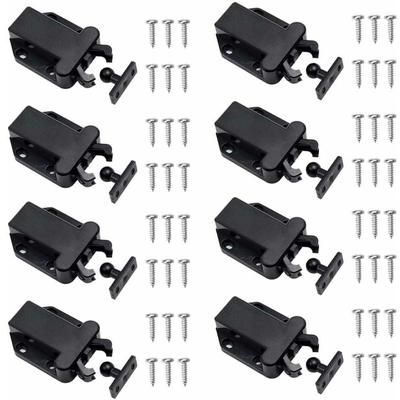 Ontway - 8 Stück Touch-Entriegelungsriegel, Druckriegel, nicht magnetische Türriegel für Schrank, Image