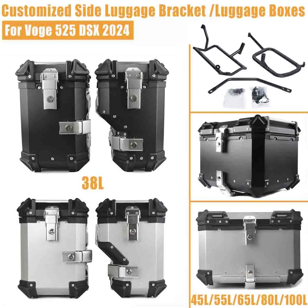 Für VOGE valico 525dsx 625 525 dsx 625dsx 2024 2025 Motorrad Stamm Seite Packtaschen Top Case Gepäck Box Satteltasche Halterung Lagerung Hinten Zubehör Image