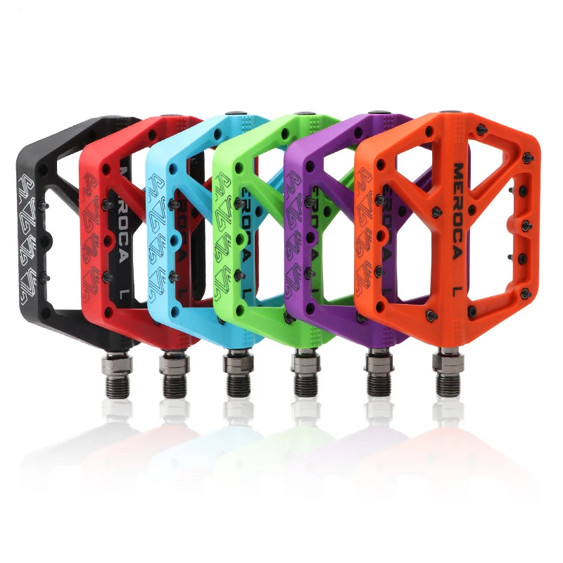 Nylon MTB Mountainbike-Pedal 112x115mm Rutschfest 9/16" Gedichtete Lager Rennrad BMX Fahrradpedal Fußplattform Fahrradzubehör Image