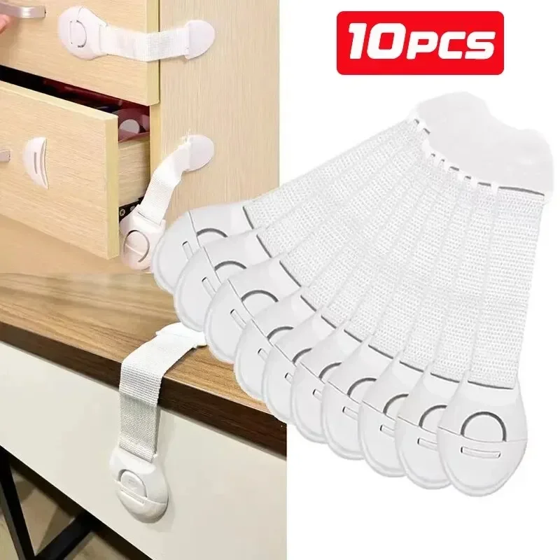 5/10PCS Sicherheit Schrank Schloss Beweis Sicherheit Schutz Schublade Tür Schrank Schloss Kunststoff Schutz Sicherheitsschlösser Image