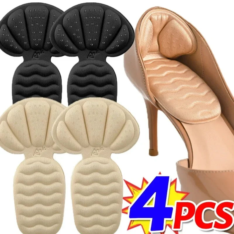 1/2 paar Welle Ferse Aufkleber Halbe Einlegesohlen Sport Schuh High Heels Zurück Aufkleber Abrieb-beständig Schmerzen Relief schutz Einlegesohlen Image