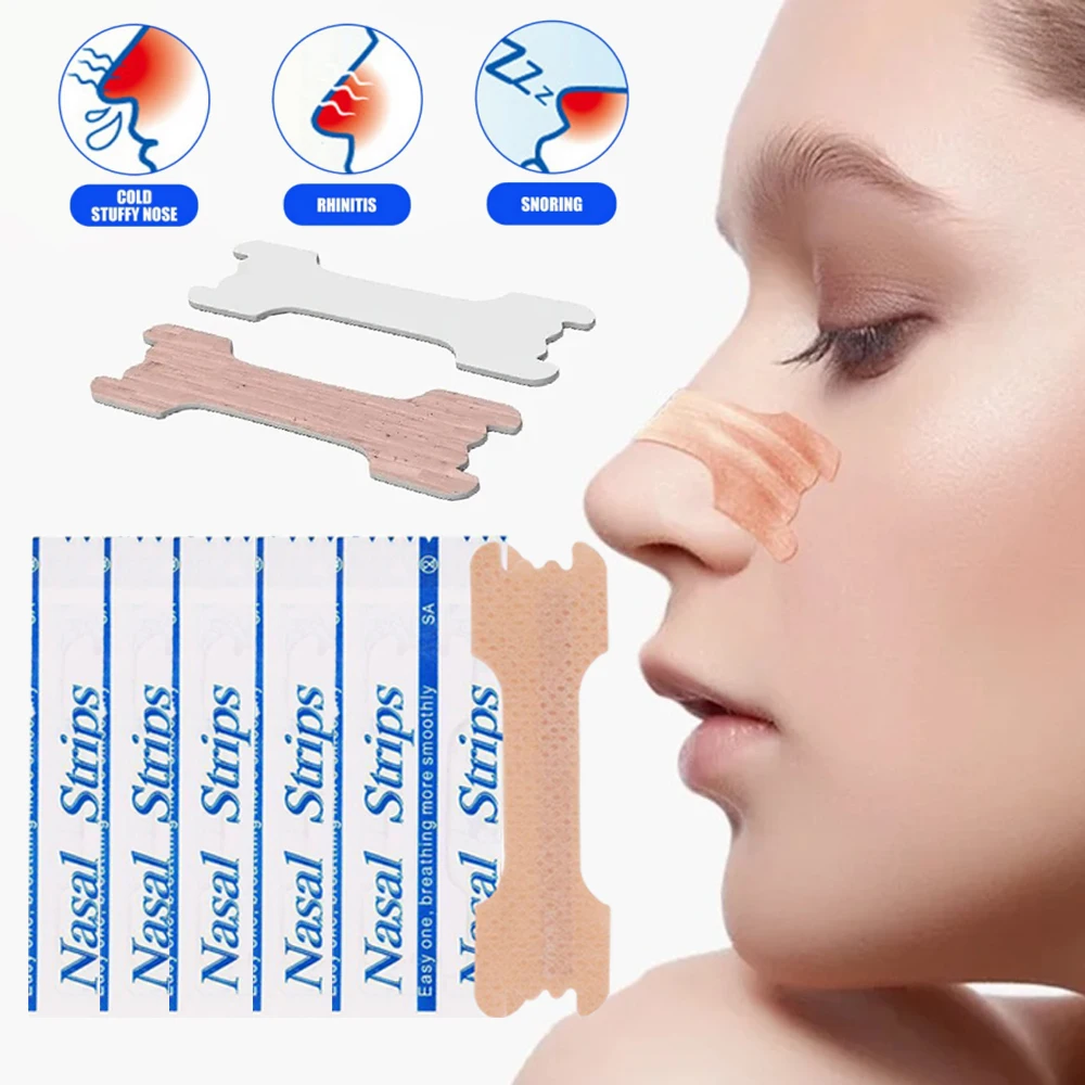 10/30/50/60/90/100PCS Atem-Nasenstreifen Anti-Schnarch-Streifen Besser lindern verstopfte Nase lösen Schlafproblem Bestes Hilfsgerät Image
