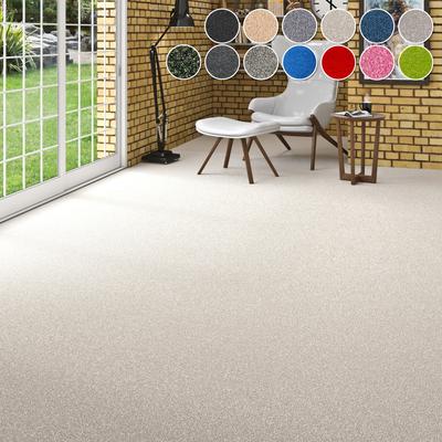 Teppichboden MY HOME "Zephyra, Schlinge, Made in Netherlands", beige (creme), B:400cm H:8mm L:250cm, Kunstfaser, Teppiche, Uni Farben, Breite 400 cm, Schlinge, strapazierfähig Image