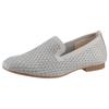 Slipper GABOR, Damen, Gr. 41, grau, Textil, Ziegenveloursleder, feminin, Schuhe, Blockabsatz, Loafer, Bequemschuh mit funkelnden Strass-Steinen