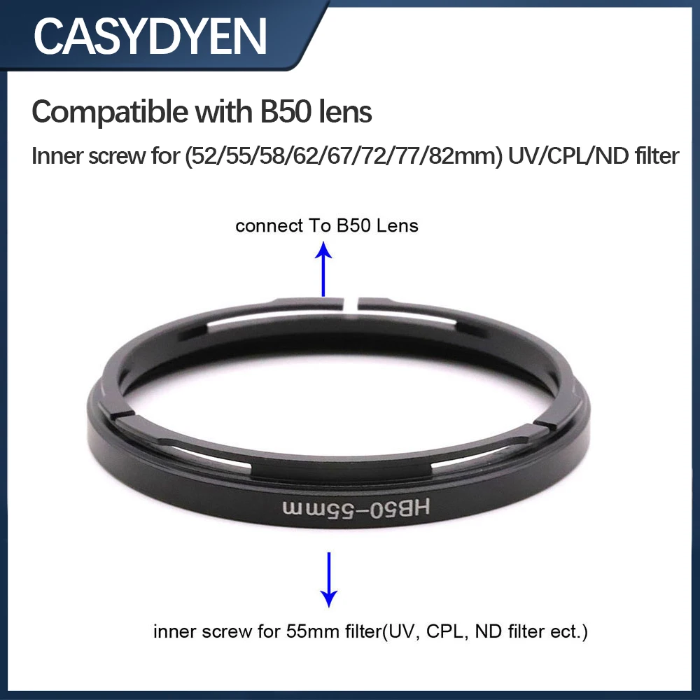 Für hasselblad b50 filter adapter ring B50-52mm B50-55mm B50-58mm B50-62mm B50-67mm B50-72mm B50-77mm B50-82mm Image