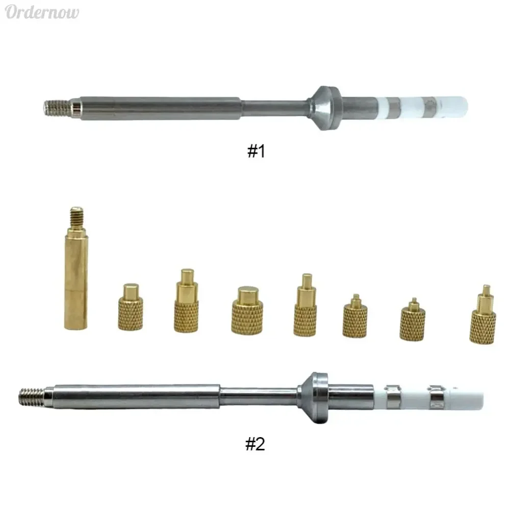 TS100 Lötkolbenspitze M2-M8 Messing Hot Melt Einsatz Mutter Einfügungssatz Einsatz Innengewinde Kopf für TS100 TS101 PTS200 PTS201 Image