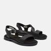 Sandale TIMBERLAND "CALISTA BAY BACKSTRAP SANDAL", Gr. 41, schwarz (blk full gra), Leder, Schuhe
