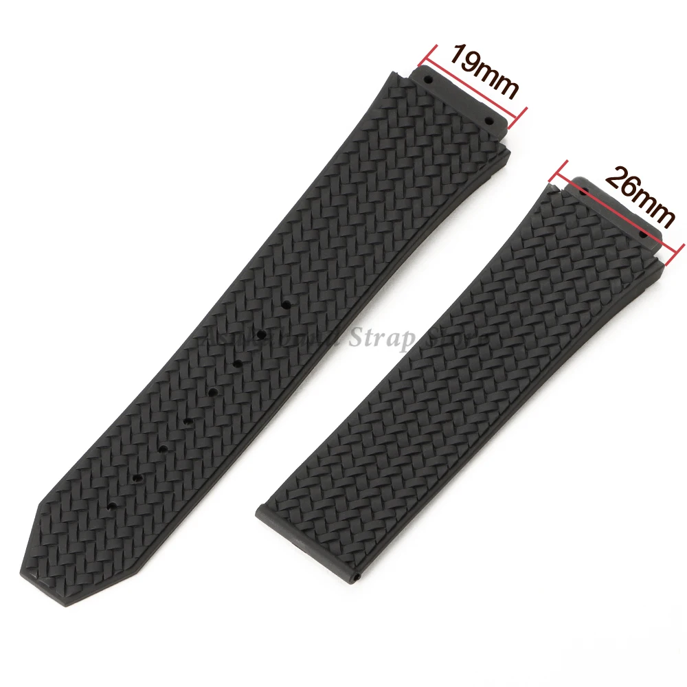 Silikon 26*19mm Armband für HUBLOT BIG BANG Wasserdichte herren Uhr Strap Kette Uhr Zubehör Gummi armband Armband Image