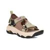 Sandale TEVA "GRANDVIEW MAX SANDAL WOMEN", Gr. 40, caribou, seedling, Textil, Synthetik, sportlich, Schuhe, Outdoorsandale atmungsaktiv und schnell trocknend mit Vibram Sohle