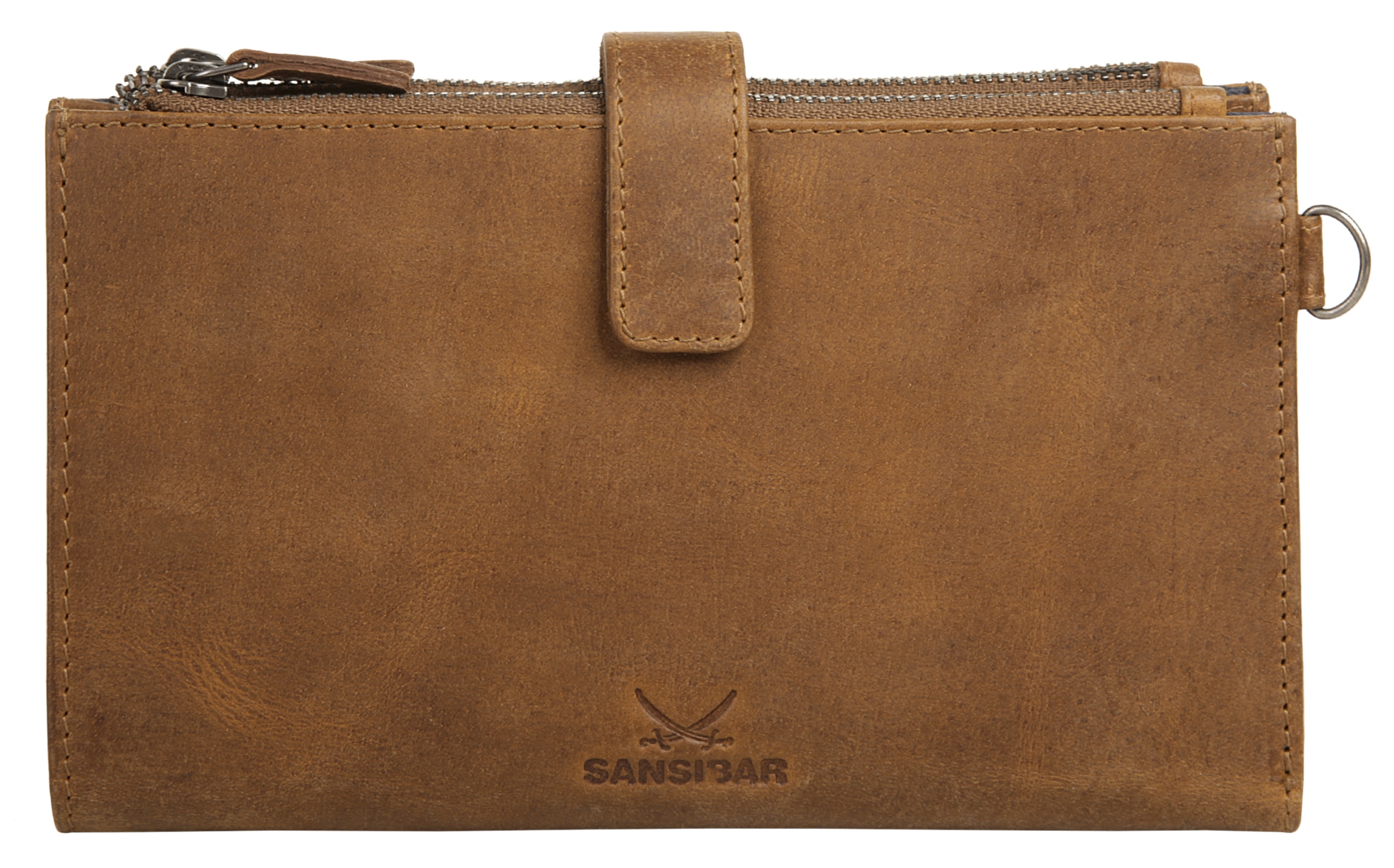Geldbörse SANSIBAR "SANSIBAR SYLT", braun (cognac), Leder, vintage, Kleinlederwaren, echt Leder Image