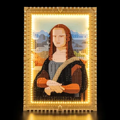 LED-Beleuchtungsset für 31213 Art Mona Lisa Bausteine, Lichter (nur Blöcke, LED-Licht), Ziegelstein-Lichter-Set für Geschenke Image