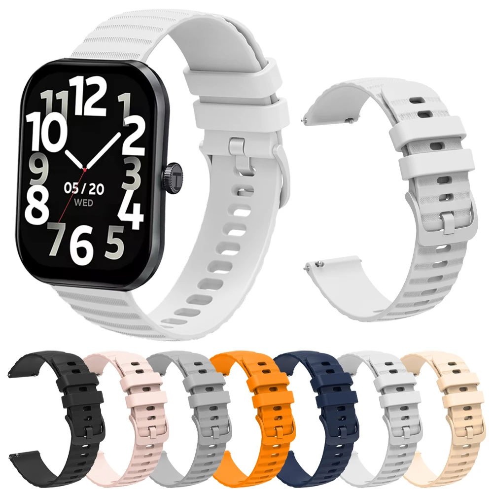 20mm 22mm Handgelenk Strap Für Haylou Uhr 2 Pro RS5 R8 S6 S8 Silikon Uhr Armband Für Haylou Solar 5 Neo RS4 LS12 RT3 GST Bands Image