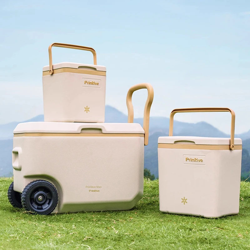 Outdoor Camping Eisbox Kühler kleiner Kühlschrank Thermokühler Camping Kühlschrank Auto Eiskübel kalten halten tragbare Kühlbox 14/38L Image