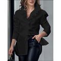 Camicia Elegante da Donna con Scollatura a V e Manica 3/4 per l'Estate e la Primavera