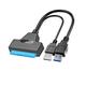 Cavo SATA a USB 3.0 2.0 per disco rigido esterno HDD SSD da 2 5 pollici ad alta velocità fino a 6 Gbps Adattatore SATA 3 22 pin Cavo USB Sata III