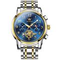 Montre chronographe étanche à quartz pour hommes de la marque Olevs échelle numérique et multifonction.