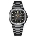 Montre à quartz pour homme minimaliste décontractée affaires mode calendrier lumineux date semaine étanche acier