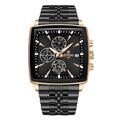Montre-bracelet à quartz rectangulaire pour homme REWARD Montre de sport d'affaires de luxe Aiguilles lumineuses Étanche