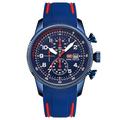 MINI FOCUS Montre à quartz pour homme montre d'extérieur tendance grand cadran lumineux trois fuseaux horaires calendrier étanche en silicone