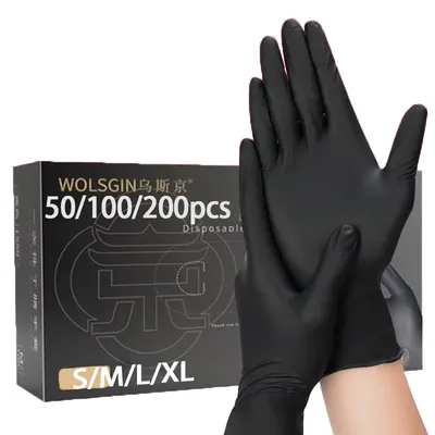 50/100/200/400/1000pcs Disposable nitrile gloves, suitable for kitchen, tattoo, beauty, pet care,