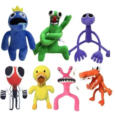 30cm Rainbow Friends Plush Toys Animation Kawaii Monster Stuffed Doll Role Cartoon Game Puppet Toys