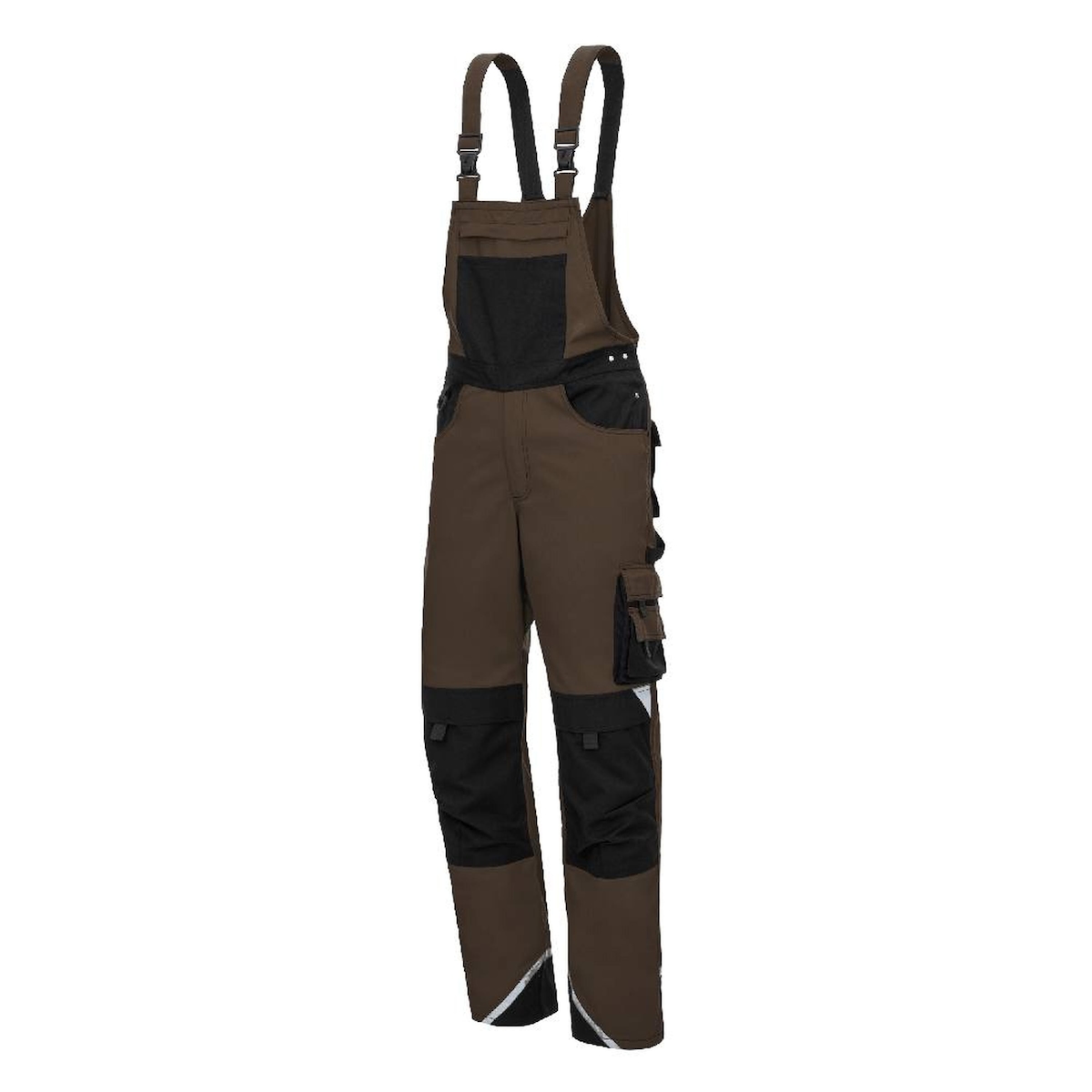 AS Arbeitsschutz Arbeitshose Nitras Motion Tex Plus Latzhose | braun | 245 g/qm | Gr.48 Image
