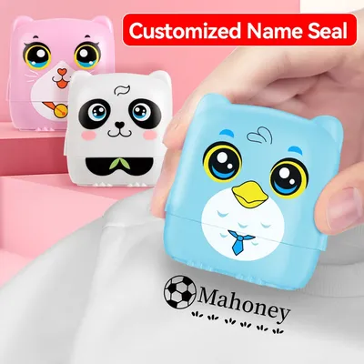 Children's Name Seal Custom personalized logo black ink Student's Stamp Kindergarten Clothes