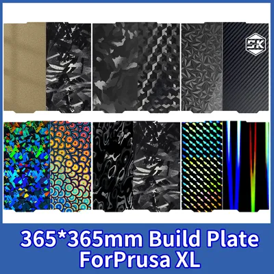 365x365mm Build Plate For Prusa XL Texture PEI Smooth PEO PET Steel Sheet High Temperature Printing