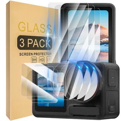 9 IN 1 Tempered Glass Camera Screen Protectors For DJI Osmo Action 5 Pro 5Pro Lens Cover 9H