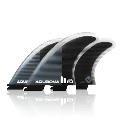 Surfboard Tri Fin Twin Tab M/L Size Fiberglass+Honeycomb Surfboard Fin Thruster Set with Fin Key and