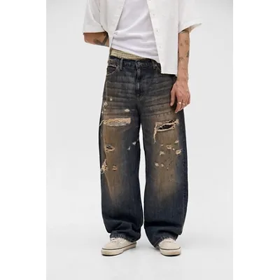 BDG Jack Brown Tint Rip Jeans - Brown 30W 30L at Urban Outfitters