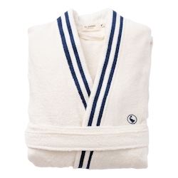 El Ganso - Bademantel Cruda-Farbe L/XL 320GSM 100% Baumwolle einfarbig mit gesticktem Logo Image