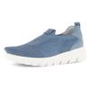 Slip-On Sneaker GABOR, Damen, Gr. 41, blau (jeansblau), Textil, Nubukleder, unifarben, sportlich, Schuhe, Slipper, Halbschuh mit Best Fitting für komfortable Passform