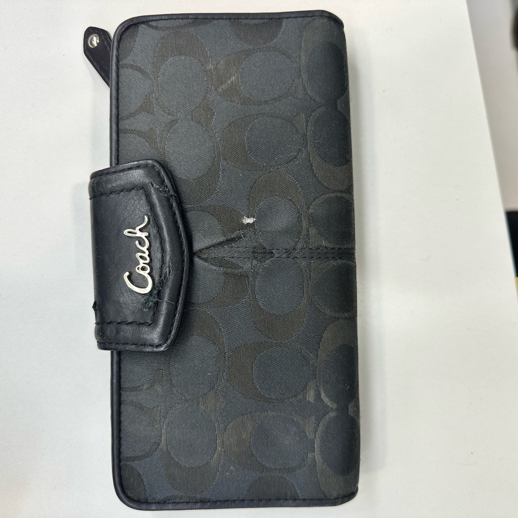 Coach Cell Phones & Accessories | Coach Black Cell Phone Case With Monogram Design | Color: Black | Size: Os