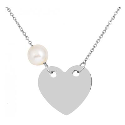 Kette mit Anhänger ADELIA´S, silber, herz, Halsketten, Damen, unbekannt, Edelstahl Image