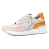 Keilsneaker GABOR "DAVOS", Damen, Gr. 38, rosé, hellblau, weiß, Glattleder, kontrastfarbene Details, sportlich, Schuhe, Halbschuh, Freiezitschuh, Schnürschuh in Weite H (=sehr weit)
