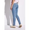 Slim-fit-Jeans STREET ONE, Damen, Gr. 27, Länge 30, blau (light blau washed), Jeans, 84% Baumwolle, 13% Polyester, 3% Elasthan, unifarben, casual, normal, Jeans, 5-Pocket-Style