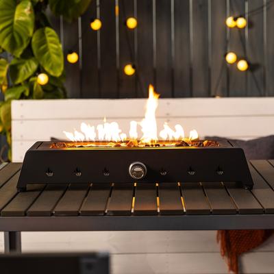 28 inch Tabletop Propane Gas Fire Pit, Outdoor Portable Tabletop Fire Pit