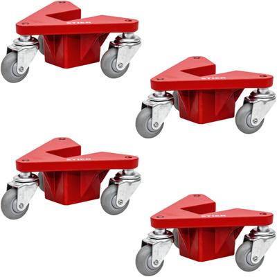 Stier - Alu-Eckenroller-Set Tragkraft 100 kg 195x165x85 mm, Transportrolle mit niedrigiger Ladehöhe Image