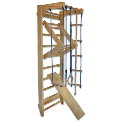 Kletterwand Maxi Turnwand Klettergerüst Turngerät mit 10 Sprossen bis 120Kg und variabler Image