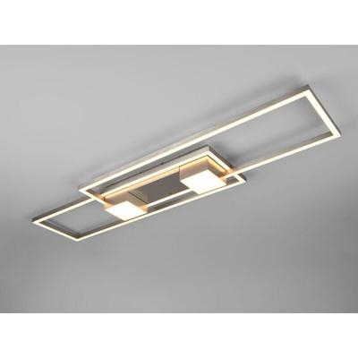 Trio Leuchten - led Deckenleuchte albany Silber mit Fernbedienung dimmbar, Breite 100cm Image