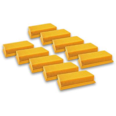 10x Flachfaltenfilter kompatibel mit Kärcher nt 30/1 Tact l, nt 30/1 Tact Te h, nt 30/1 Tact Te l Image