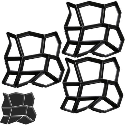 TolleTour 3x DIY Pflasterform Betonform Gehweg Pflasterschablone Stein Gehwegplatten für Gehwegen Image
